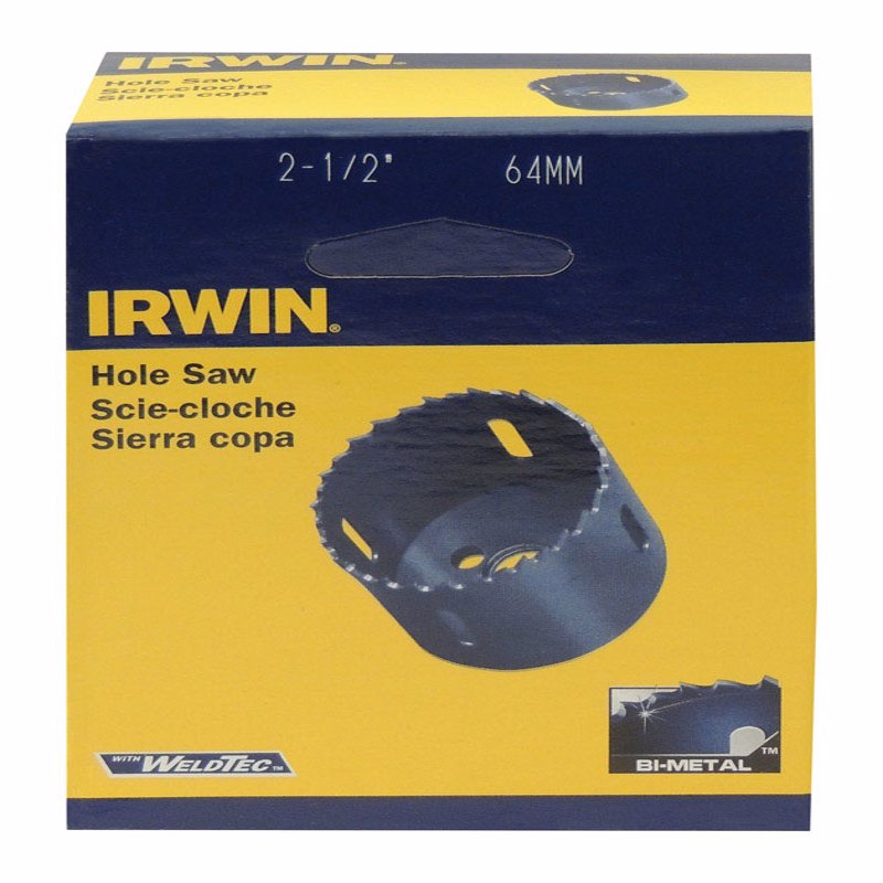 IRWIN - Irwin 2-1/2 in. Bi-Metal Hole Saw 1 pc