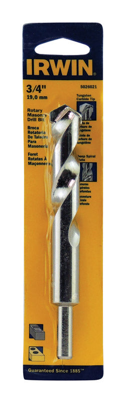 IRWIN - Irwin 3/4 in. X 6 in. L Tungsten Carbide Tipped Rotary Drill Bit Straight Shank 1 pc