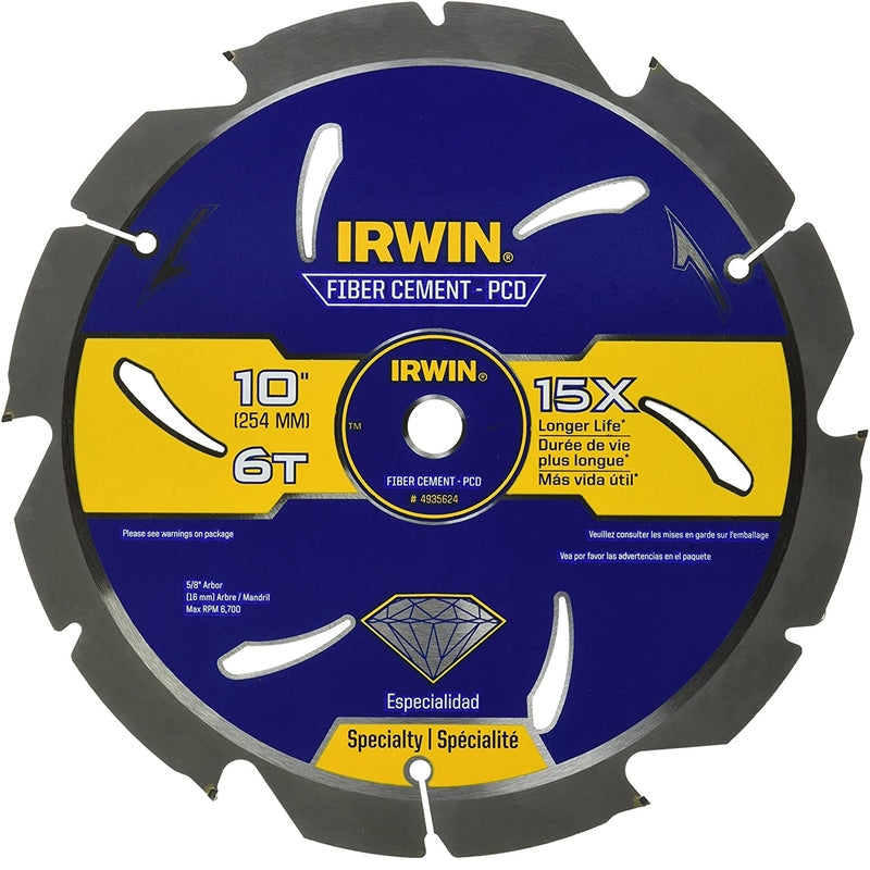 IRWIN - Irwin Marathon 10 in. D X 5/8 in. Steel Circular Saw Blade 6 teeth 1 pk