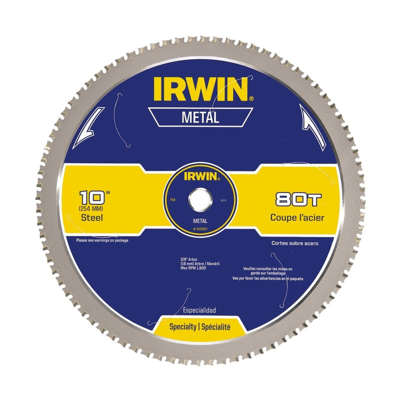 IRWIN - Irwin Marathon 10 in. D X 5/8 in. Steel Circular Saw Blade 80 teeth 1 pk