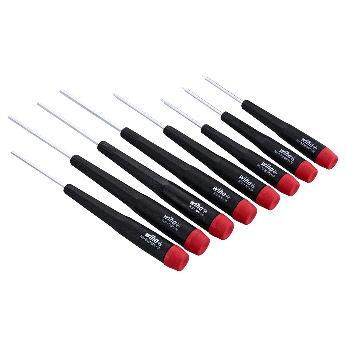 Wiha Precision Hex SAE Screwdrivers (8 Piece Set)