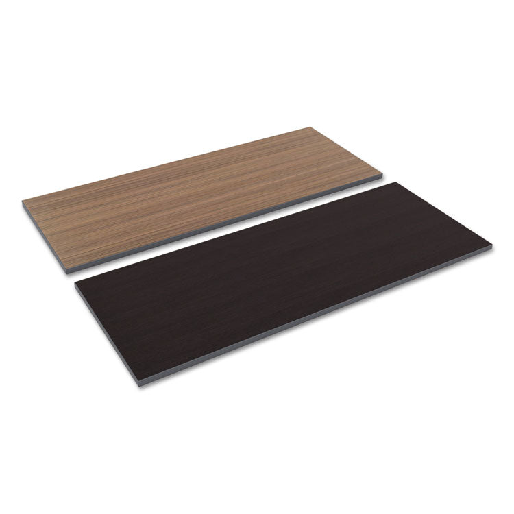 Alera - Reversible Laminate Table Top, Rectangular, 59.38w x 23.63d, Espresso/Walnut