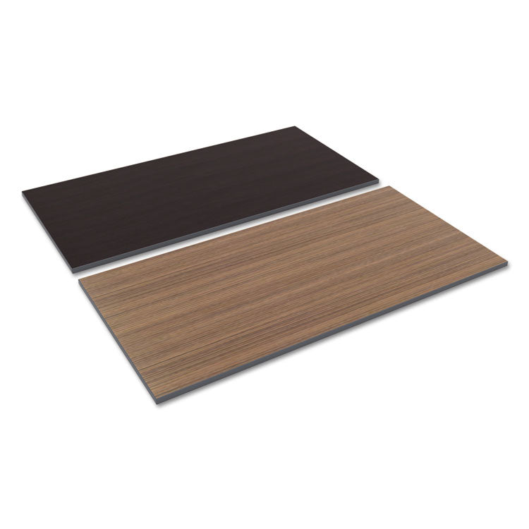 Alera - Reversible Laminate Table Top, Rectangular, 59.38w x 29.5d, Espresso/Walnut