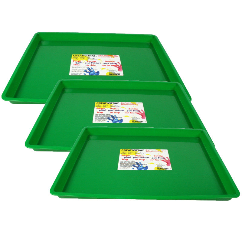 ROMANOFF - Large Creativitray®, Green, Pack of 3