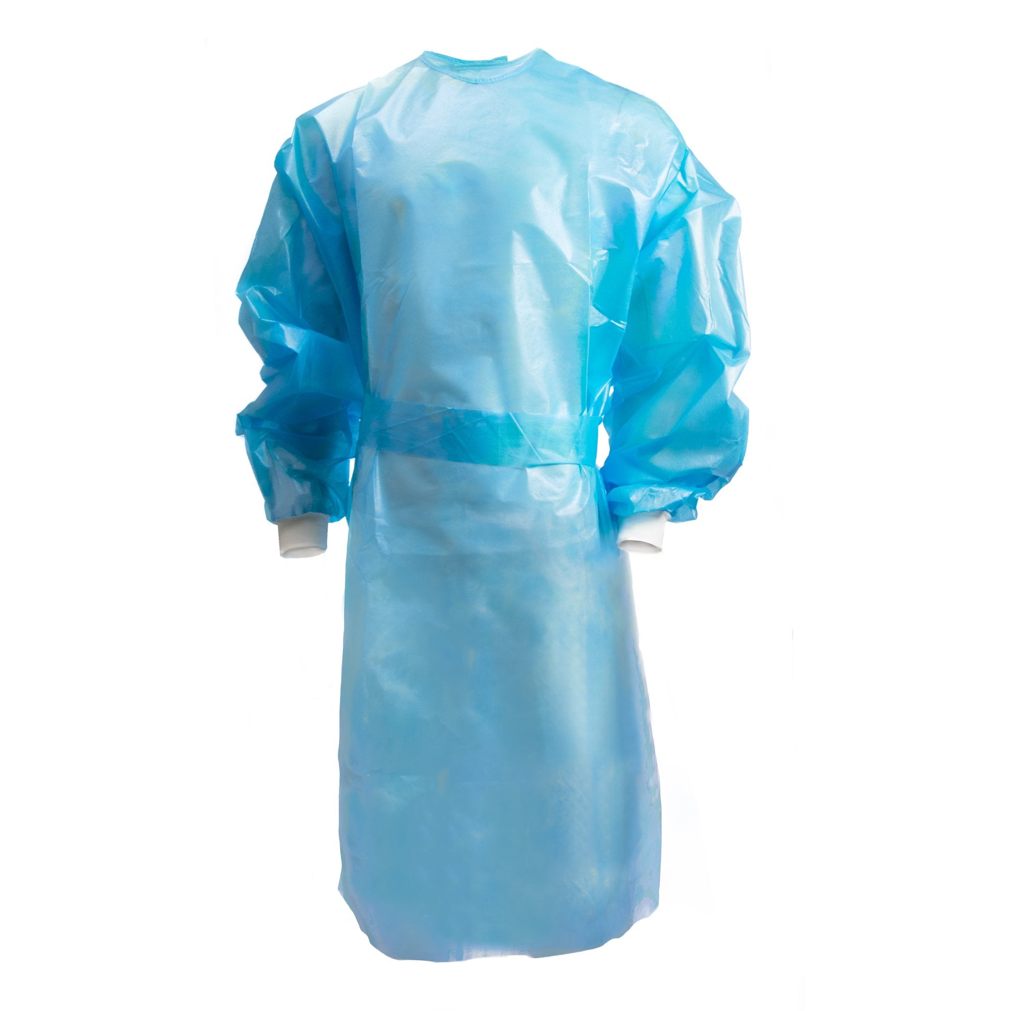 McKesson Brand - Chemotherapy Procedure Gown McKesson Large Blue NonSterile AAMI Level 2 / ASTM D6978 Disposable [10/BG]