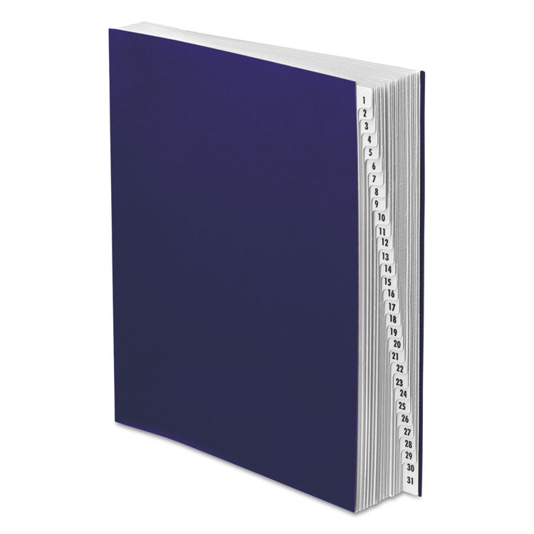 Pendaflex - Expanding Desk File, 31 Dividers, Date Index, Letter Size, Dark Blue Cover