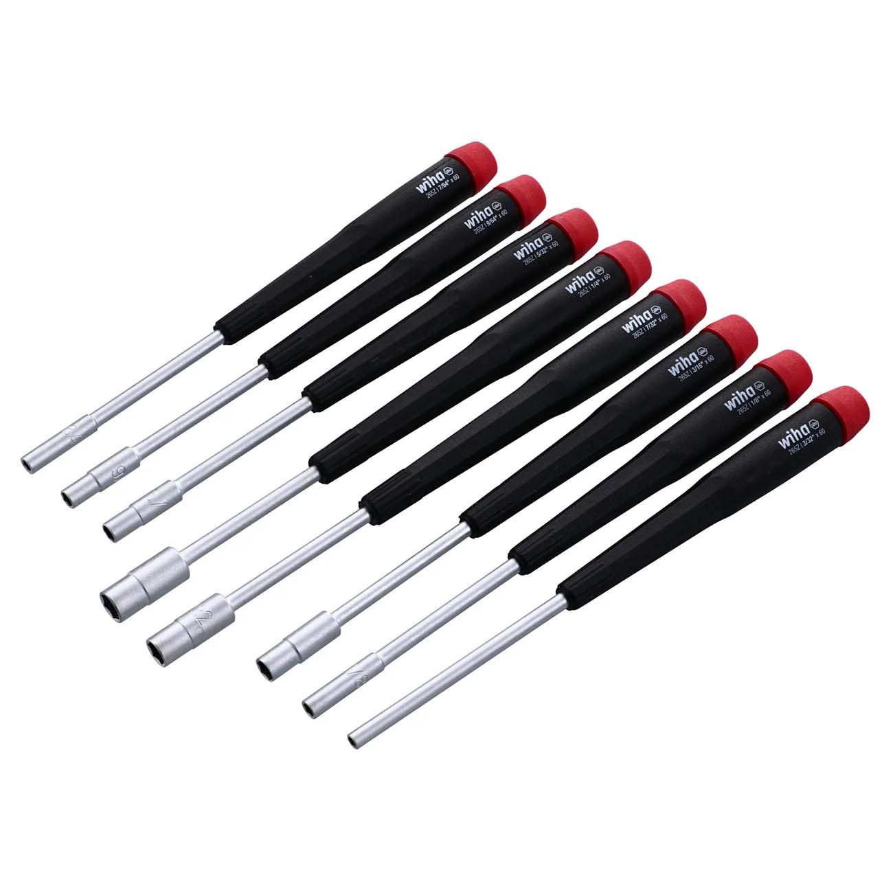 Wiha Precision SAE Nut Driver Screwdrivers (8 Piece Set) [26591]