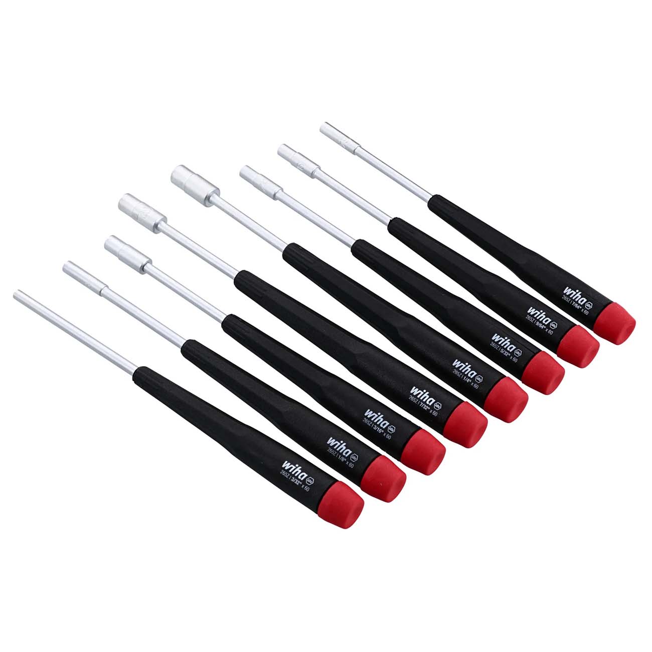 Wiha Precision SAE Nut Driver Screwdrivers (8 Piece Set) [26591]