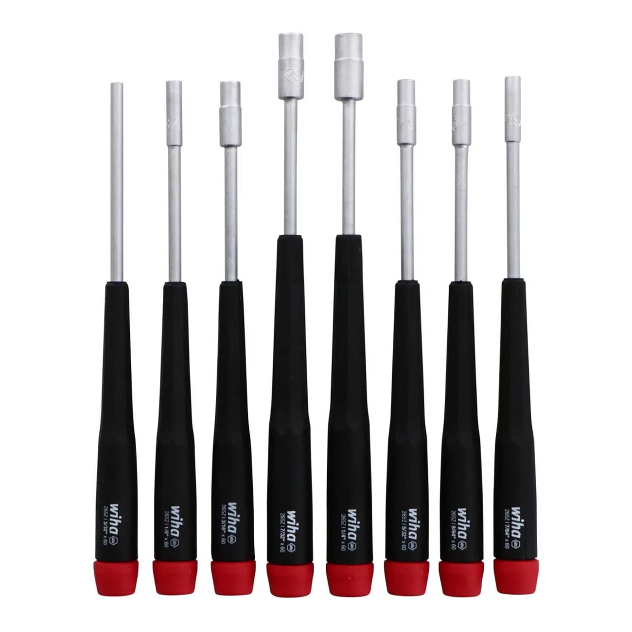 Wiha Precision SAE Nut Driver Screwdrivers (8 Piece Set) [26591]