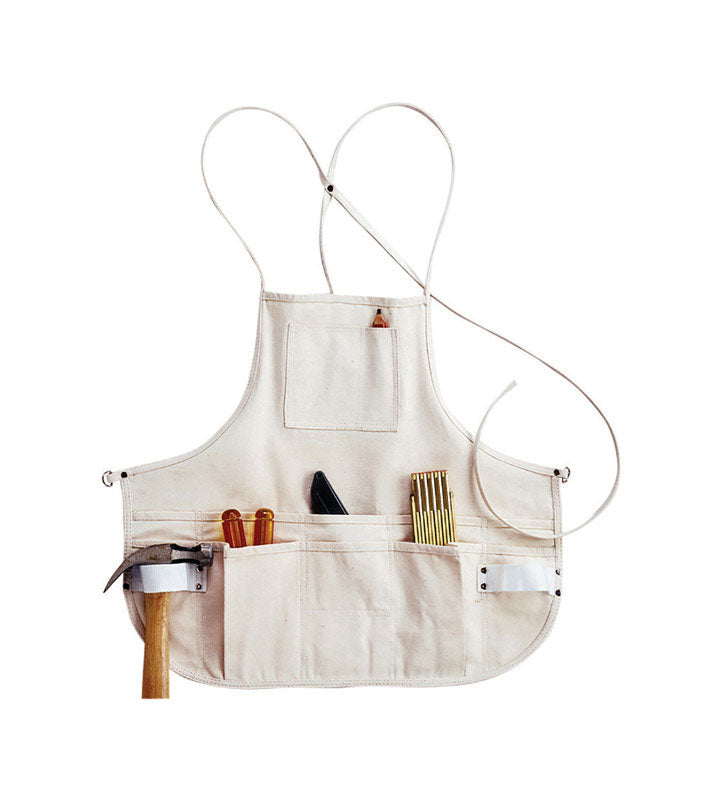 CLC - CLC Heavy Duty 12 pocket Canvas Tool Apron White 1 pk