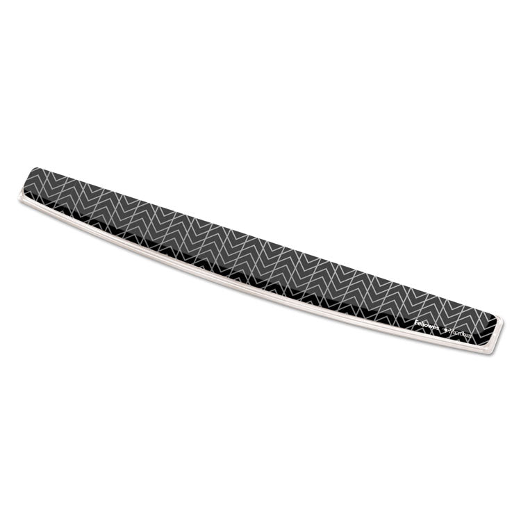 Fellowes - Photo Gel Keyboard Wrist Rest with Microban Protection, 18.5 x 2.31, Chevron Design