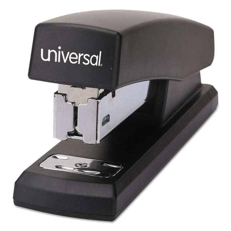 Universal - Half-Strip Stapler, 20-Sheet Capacity, Black