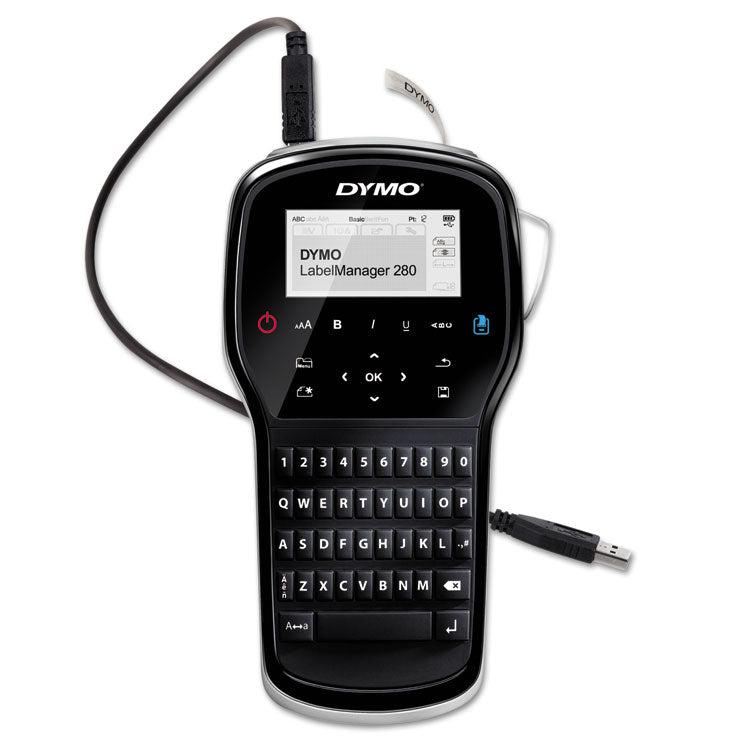 DYMO - LabelManager 280 Label Maker, 0.6"/s Print Speed, 4 x 2.3 x 7.9