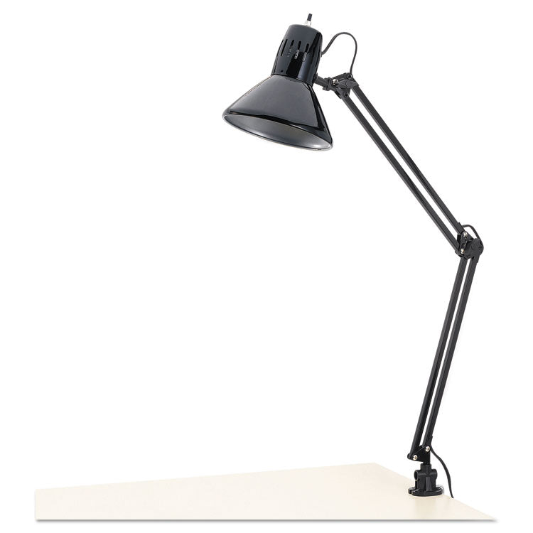 Alera - Architect Lamp, Adjustable, Clamp-on, 6.75w x 20d x 28h, Black