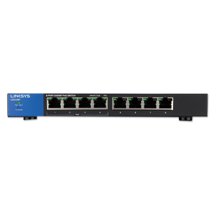 LINKSYS - Business Desktop Gigabit PoE+ Switch, 8 Ports