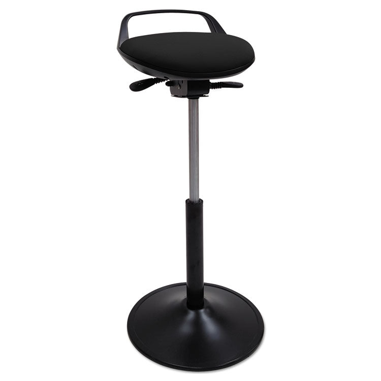 Alera - Perch Sit Stool, Supports Up to 250 lb, Black