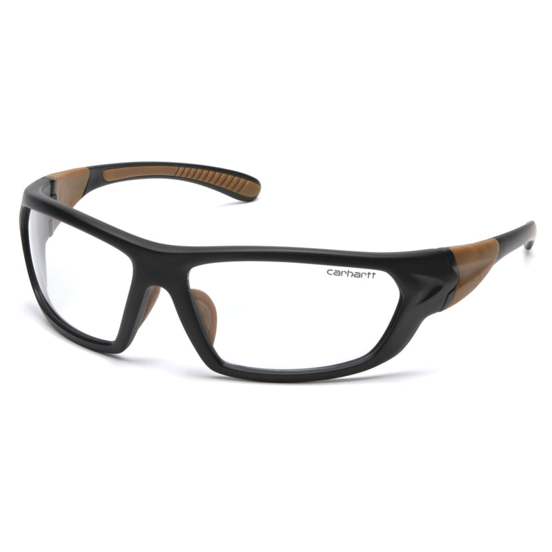 CARHARTT - Carhartt Carbondale Anti-Fog Safety Glasses Clear Lens Black/Tan Frame 1 pc