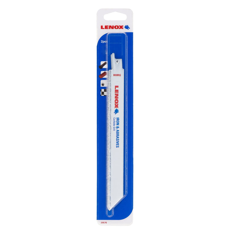 LENOX - Lenox 10 in. Carbide Grit Reciprocating Saw Blade Multi TPI 2 pk