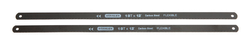 STANLEY - Stanley 12 in. High Carbon Steel Hacksaw Blade 18 TPI 2 pk