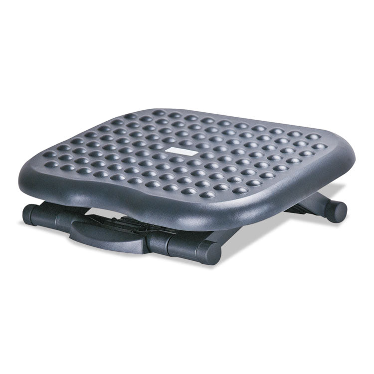 Alera - Relaxing Adjustable Footrest, 13.75w x 17.75d x 4.5 to 6.75h, Black