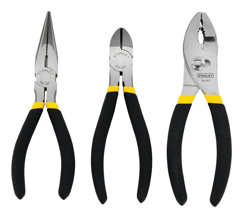 STANLEY - Stanley 3 pc Drop Forged Steel Pliers Set 6 in. L