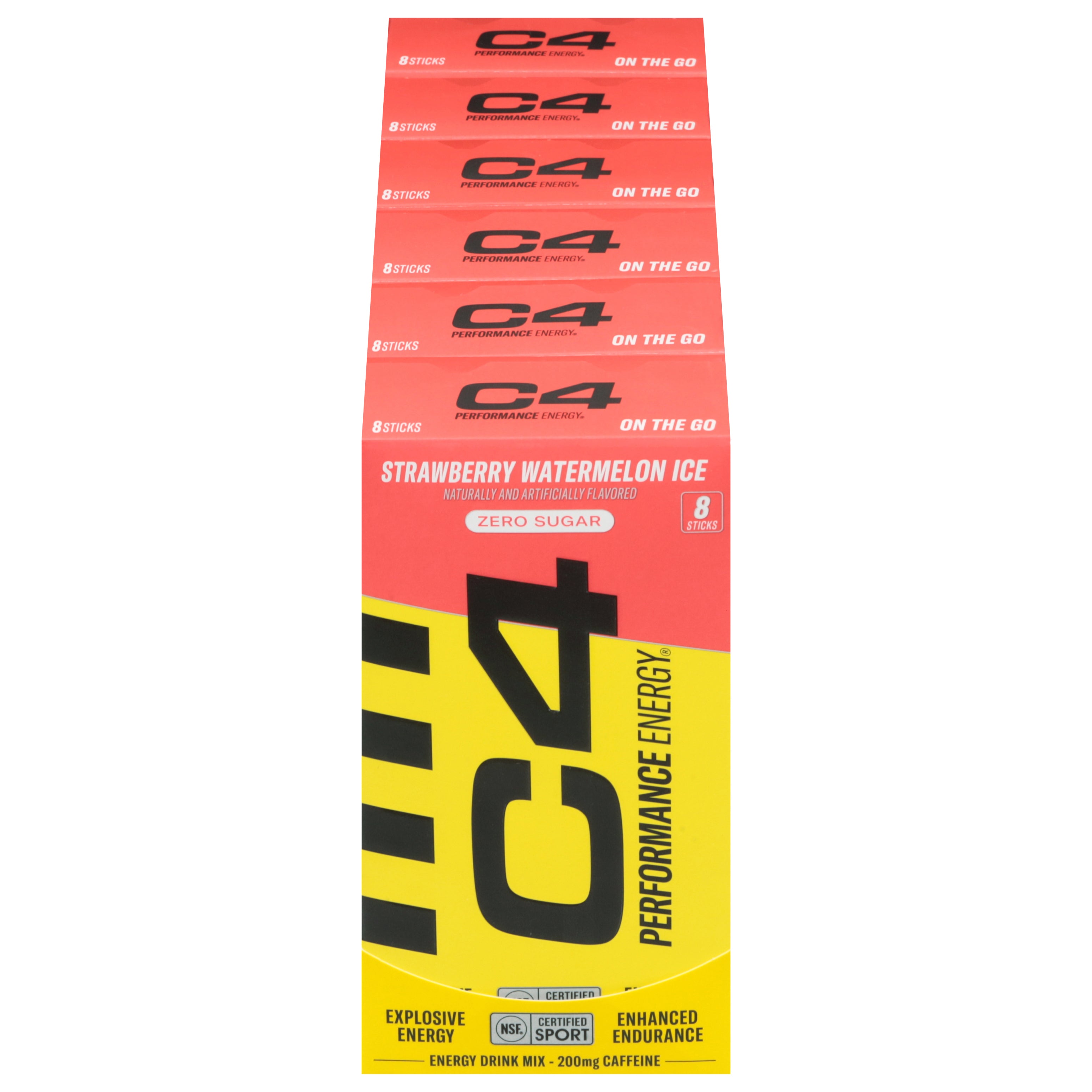 C4 Performance Energy Zero Sugar Strawberry Watermelon Ice Drink Mix 1 Each - Case of 6