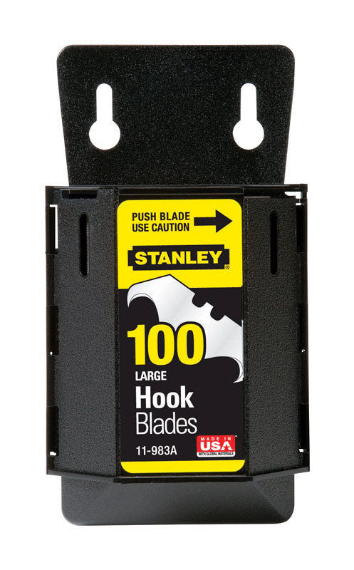 STANLEY - Stanley Steel Hook Blade Dispenser with Blades 1.875 in. L 100 pc