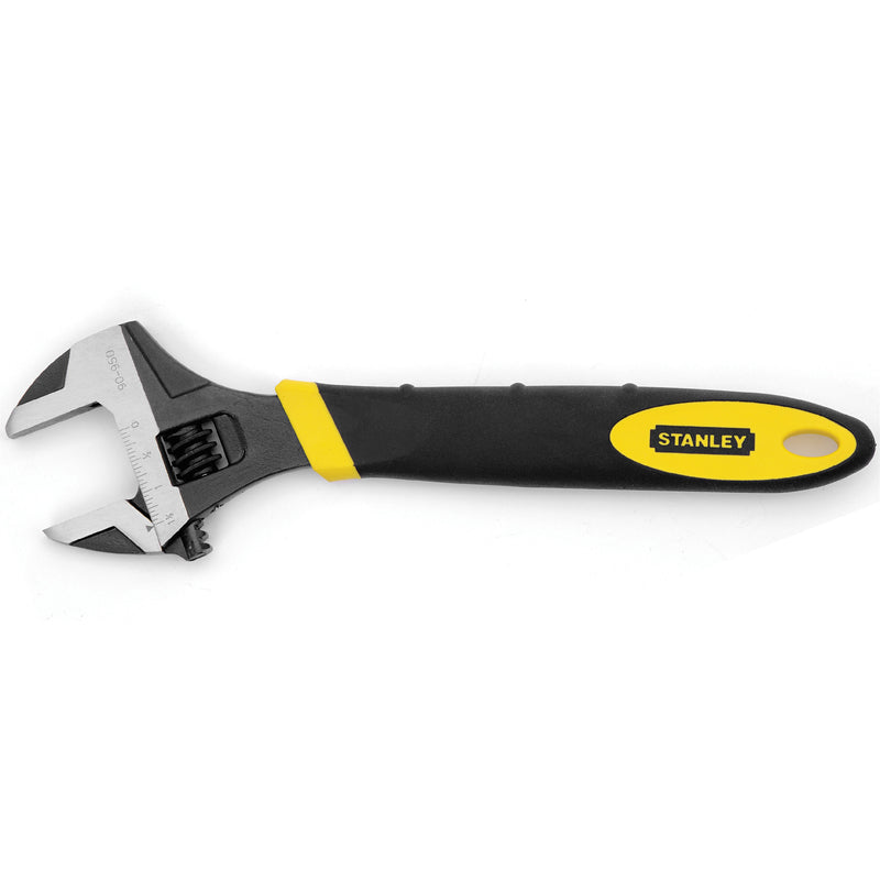 STANLEY - Stanley MaxSteel Metric and SAE Adjustable Wrench 12 in. L 1 pc