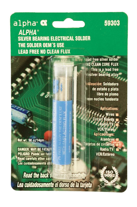 ALPHA - Alpha Lead-Free Flux Core Solder Silver Bearing 1 pc