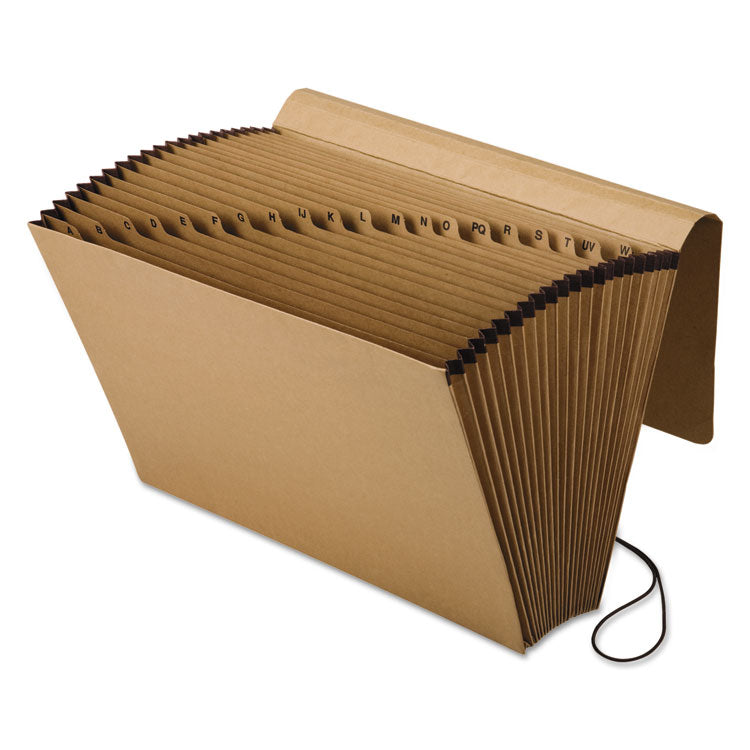 Pendaflex - Kraft Indexed Expanding File, 21 Sections, Elastic Cord Closure, 1/21-Cut Tabs, Legal Size, Brown