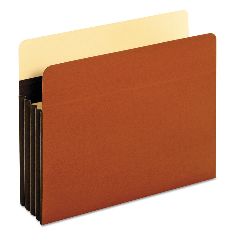 Pendaflex - Heavy-Duty File Pockets, 3.5" Expansion, Letter Size, Redrope, 25/Box