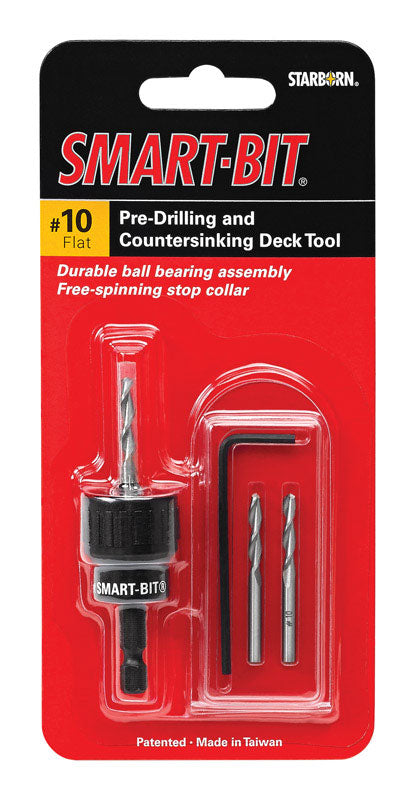 STARBORN - Starborn Smart-Bit #10 Stainless Steel Pre-Drilling and Countersinking Tool 4 pc