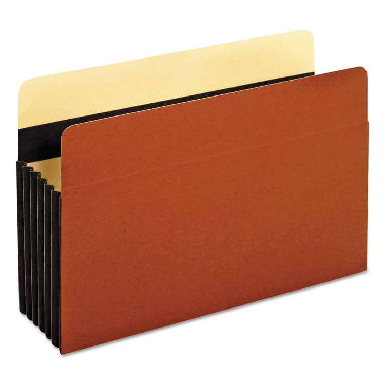 Pendaflex - Heavy-Duty File Pockets, 5.25" Expansion, Legal Size, Redrope, 10/Box