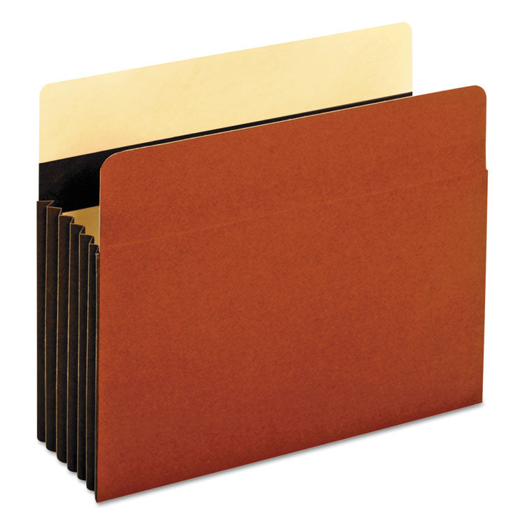 Pendaflex - Extra-Wide Heavy-Duty File Pockets, 5.25" Expansion, Letter Size, Redrope, 10/Box