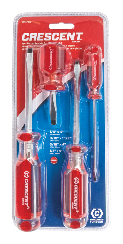 CRESCENT - Crescent Slotted Screwdriver Set 4 pc