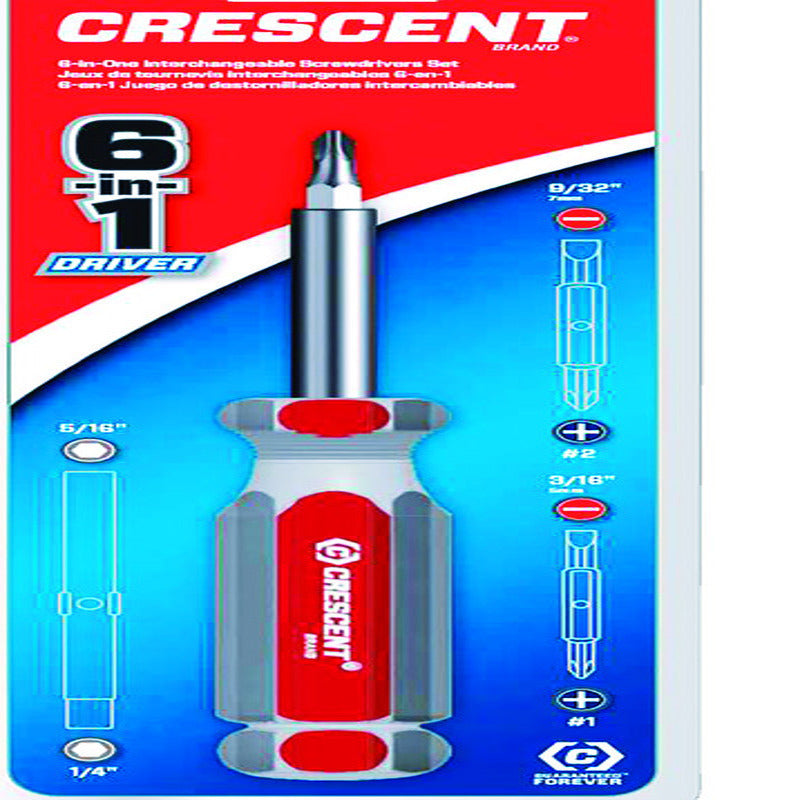 CRESCENT - Crescent 6-in-1 Screwdriver 6 in.