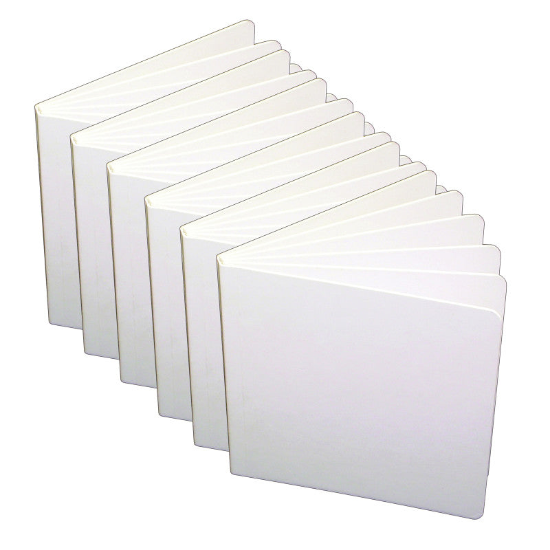 ASHLEY PRODUCTIONS - Big Hardcover Blank Book, 8.5" x 11" Portrait, White, Pack of 6