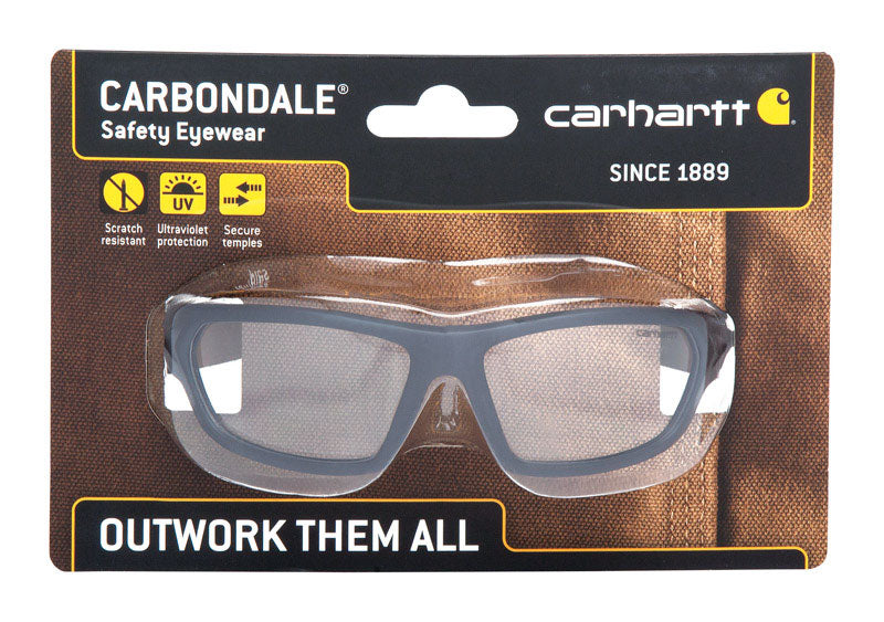 CARHARTT - Carhartt Carbondale Anti-Fog Safety Glasses Clear Lens Black Frame 1 pc