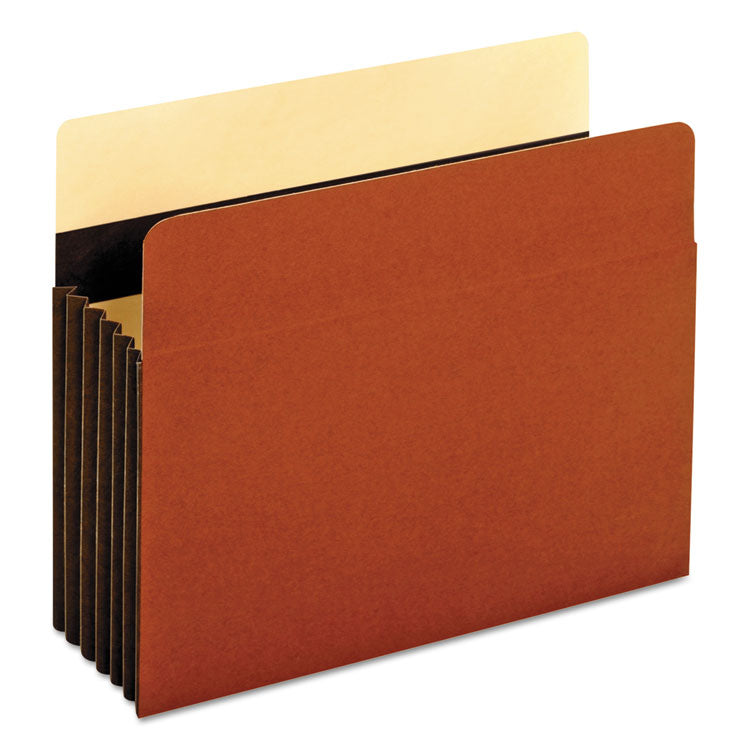 Pendaflex - Heavy-Duty File Pockets, 5.25" Expansion, Letter Size, Redrope, 10/Box