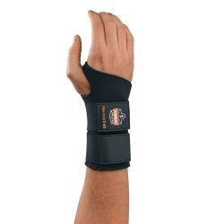 Ergodyne - Wrist Support ProFlex® 670 Ambidextrous Double Strap Neoprene Left or Right Hand Black Medium [1/EA]