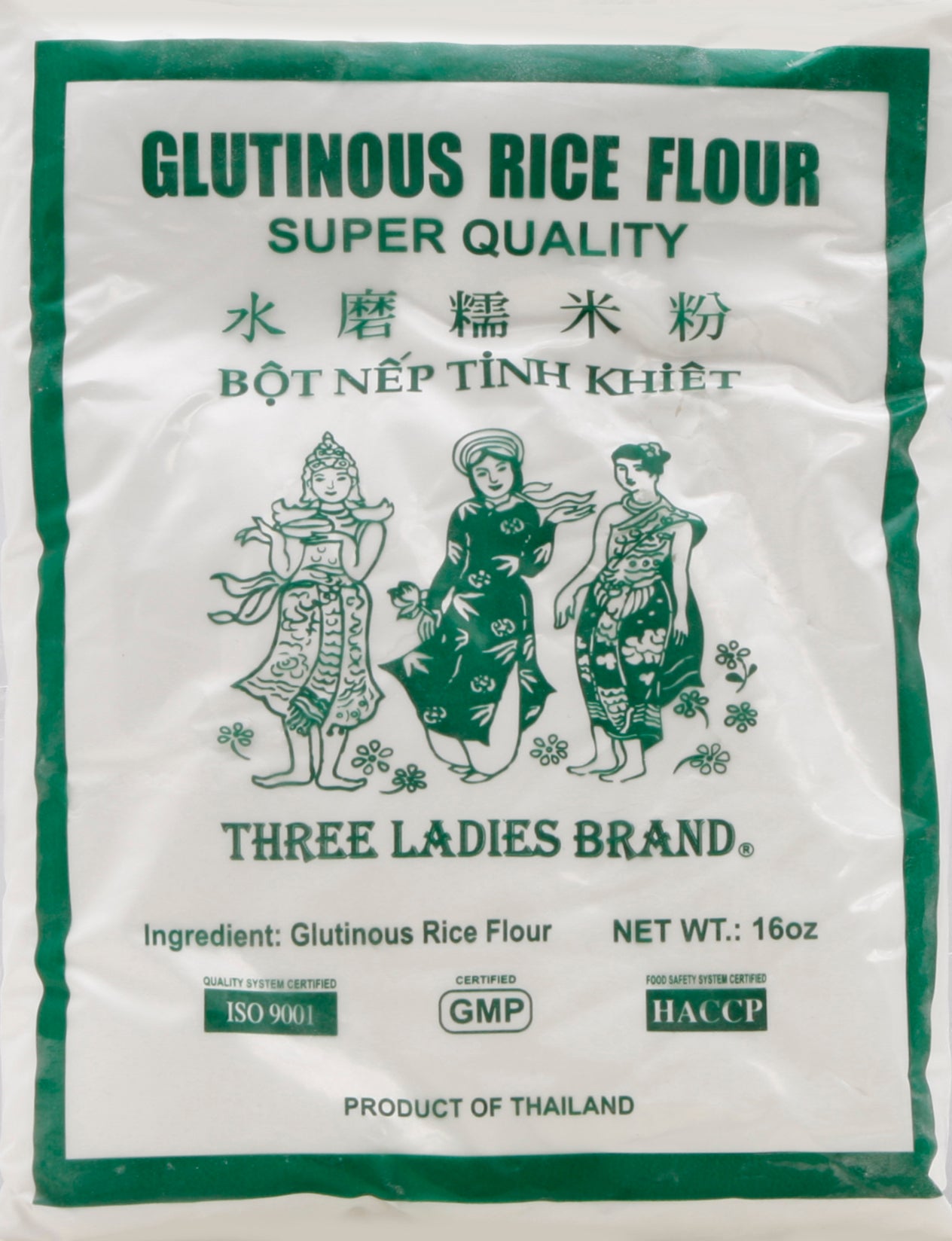 Three Ladies Rice Flour 16 oz - Case of 12