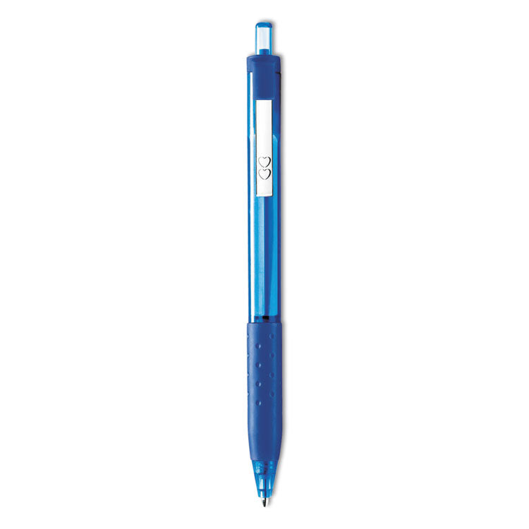 Paper Mate - InkJoy 300 RT Ballpoint Pen, Retractable, Medium 1 mm, Blue Ink, Blue Barrel, Dozen
