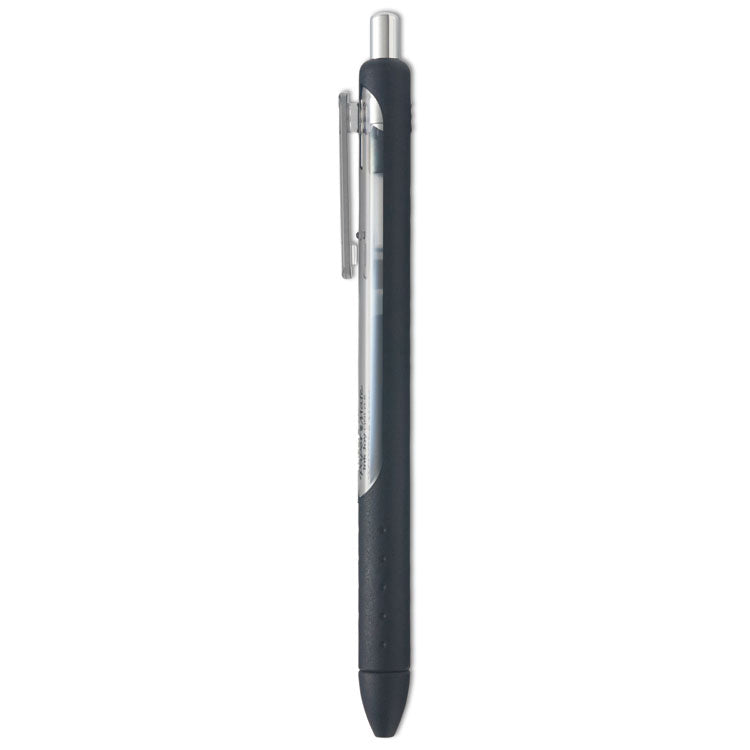 Paper Mate - InkJoy Gel Pen, Retractable, Micro 0.5 mm, Black Ink, Black Barrel, Dozen