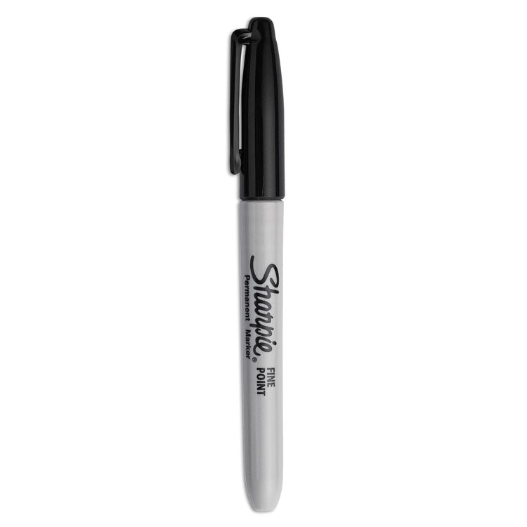 Sharpie - Fine Tip Permanent Marker, Fine Bullet Tip, Black, 5/Pack