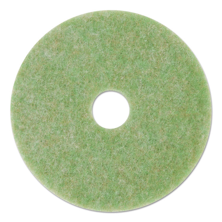 3M - Low-Speed TopLine Autoscrubber Floor Pads 5000, 20" Diameter, Green/Amber, 5/Carton