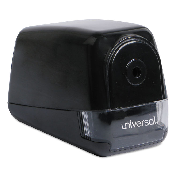 Universal - Electric Pencil Sharpener, AC-Powered, 3.13 x 5.75 x 4, Black