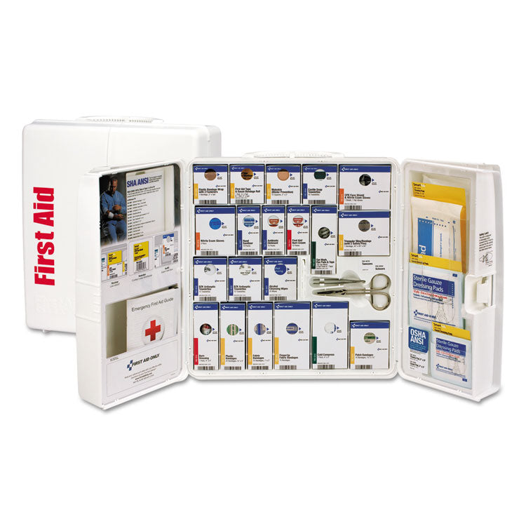 First Aid Only - ANSI 2015 SmartCompliance General Business First Aid Station, 50 People, 202 Pieces, Plastic Case (8361065)