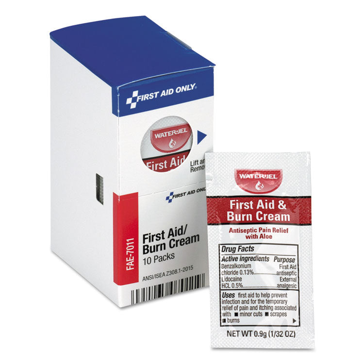 First Aid Only - SmartCompliance Burn Cream, 0.9 g Packet, 10/Box