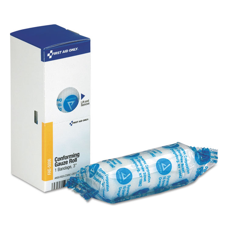 First Aid Only - Gauze Bandages, Conforming, 3" Wide