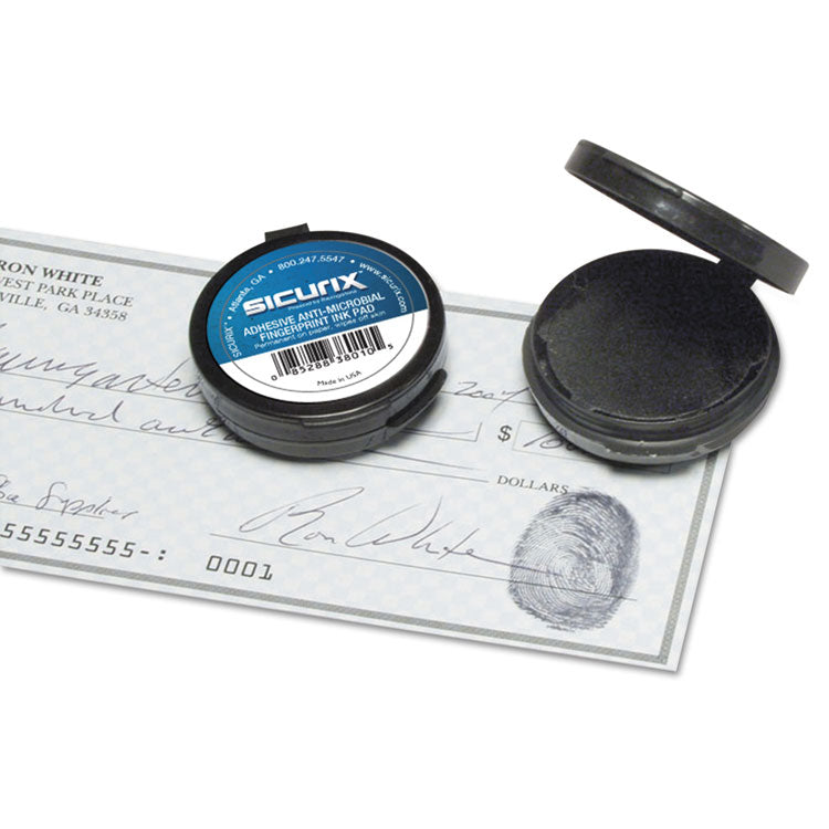 SICURIX - Fingerprint Ink Pad, 1.5" Diameter, Black